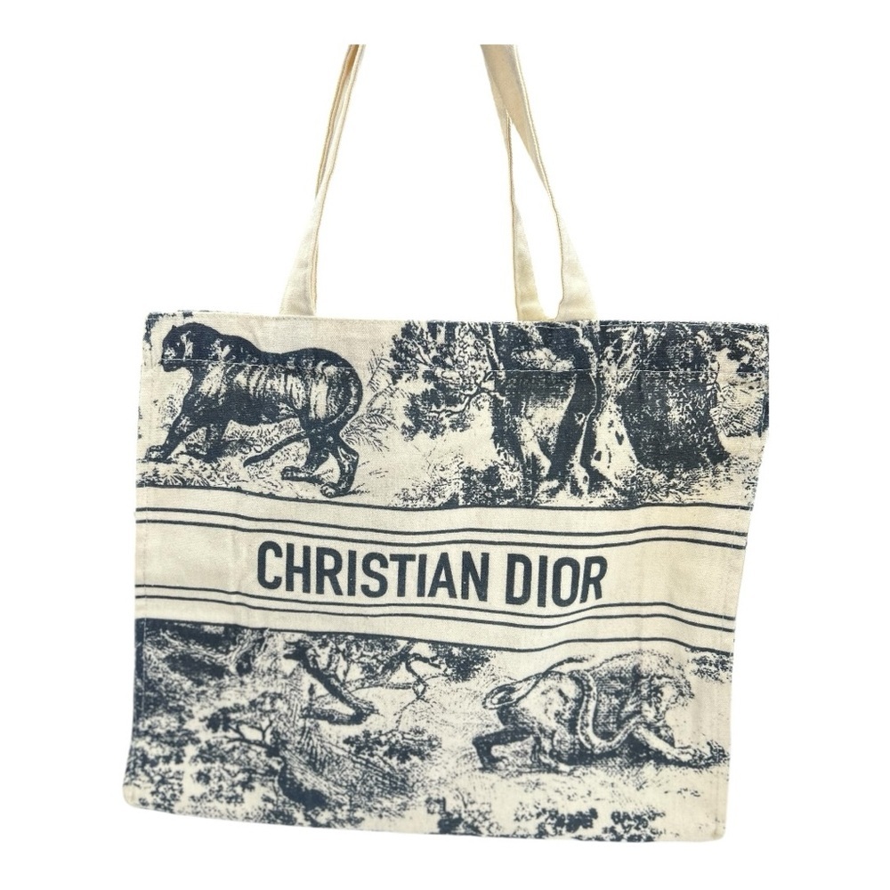 Dior Dioriviera Jute Novelty Tote with bottom board